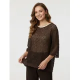 Maglierie&Felpe(D) Genere Felpa Pullover Donna Primavera/Estate Made in Italia Quotidiano Vari Colori Standard Pizzo — foto 1