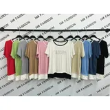 T-Shirt Pantaloni Donna Autunno Made in Italia Quotidiano Vari Colori Standard — foto 3