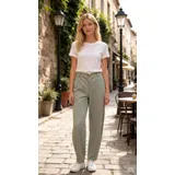 Pantaloni(D) Genere Pantaloni Sportivi Donna Primavera/Estate Made in Italia Quotidiano Vari Colori Standard Monocromo — foto 3