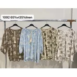 Blusa con coulisse e dettagli in tasselli — foto 4