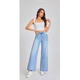 Jeans(D) Genere Jeans Bootcut Donna Primavera/Estate Made in Cina Quotidiano Colore Unico Standard Monocromo — foto 1