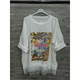 T-Shirt & Top(D) Genere Camicia caftani Donna Primavera Made in Italia Quotidiano Vari Colori Standard Stampata — foto 3