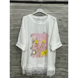 T-Shirt & Top(D) Genere Camicia caftani Donna Primavera Made in Italia Quotidiano Vari Colori Standard Stampata — foto 4
