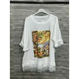 T-Shirt & Top(D) Genere Camicia caftani Donna Primavera Made in Italia Quotidiano Vari Colori Standard Stampata — foto 5