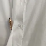 Camicie(D) Genere Camicia Camicia Donna Primavera/Estate Made in Italia Quotidiano Colore Unico Oversize — foto 4