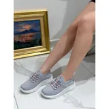 Sneakers basse Donna Primavera Made in Cina Tempo libero Colore Unico Plateau Anteriore — foto 4