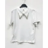 T-Shirt & Top(D) Genere T-Shirt Donna Estate Made in Italia Quotidiano Vari Colori Petite Monocromo — foto 5