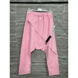 Pantaloni(D) Genere Harem Donna Primavera Made in Italia Quotidiano Vari Colori Standard Monocromo — foto 8
