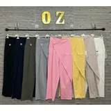Pantaloni(D) Genere Pantaloni Donna Primavera Made in Italia Quotidiano Vari Colori Standard Monocromo — foto 1