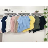 T-Shirt & Top(D) Genere T-Shirt Donna Primavera/Estate Made in Italia Quotidiano Vari Colori Curvy(taglie forti) — foto 3