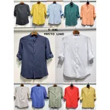 Camicia Casual Uomo Primavera/Estate Made in Cina Quotidiano Vari Colori Standard Bottoni — foto 1