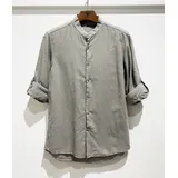 Camicia Casual Uomo Primavera/Estate Made in Cina Quotidiano Vari Colori Standard Bottoni — foto 15