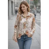 Camicie(D) Genere Camicia Camicia Casual Donna Primavera/Estate Made in Italia Tempo libero Vari Colori Standard Stampata — foto 1