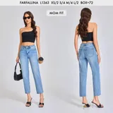 Jeans(D) Genere Jeans Larghi Donna Quattro stagioni Made in Cina Tempo libero Colore Unico Standard — foto 1