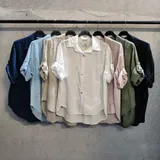 Camicie(D) Genere Camicia Camicia Donna Primavera/Estate Made in Spagna Quotidiano Colore Unico Curvy(taglie forti) — foto 1