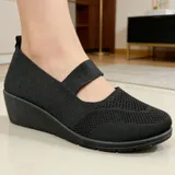 Sneakers basse Donna Primavera Made in Cina Tempo libero Colore Unico Zeppe Tonda — foto 1