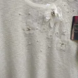 T-Shirt & Top(D) Genere T-Shirt Donna Estate Made in Cina Quotidiano Colore Unico Curvy(taglie forti) — foto 5