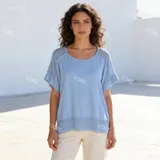 Maglia a maniche corte con inserti a rete — foto 1