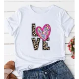 T-Shirt Donna Primavera/Estate Made in Cina Quotidiano Colore Unico Standard Stampata — foto 1