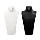 1pz Espositore Porta Gioielli a Busto in Similpelle Altezza 26cm — foto 1