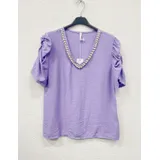 T-Shirt & Top(D) Genere T-Shirt Donna Estate Made in Italia Quotidiano Vari Colori Standard Monocromo — foto 5