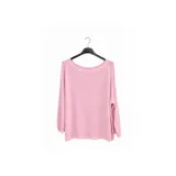 SOLID COLOR MODAL SWEATER WITH ROUND NECK AND LUREX — foto 6
