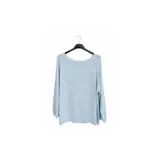 SOLID COLOR MODAL SWEATER WITH ROUND NECK AND LUREX — foto 3
