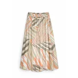 LONG PRINTED TENCEL SKIRT WITH WAIST TIE — foto 5