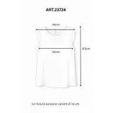 Sleeveless satin top with ruffles — foto 4