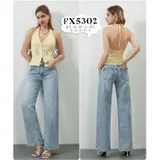 Jeans(D) Genere Jeans Larghi Donna Quattro stagioni Made in Cina Tempo libero Colore Unico Standard — foto 1