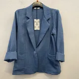 Giacche(D) Genere Giacca di Jeans Giacca Donna Quattro stagioni Made in Italia Tempo libero Colore Unico Standard — foto 4