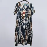 Vestiti Genere Donna Estate Made in Italia Tempo libero Colore Unico Curvy(taglie forti) Stampata — foto 3
