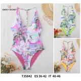 Moda mare(D) Genere Costumi Interi Donna Estate Made in Cina Quotidiano Vari Colori Standard — foto 3
