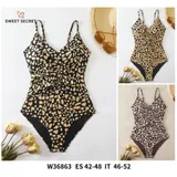 Moda mare(D) Genere Costumi Interi Donna Estate Made in Cina Quotidiano Vari Colori Standard — foto 3