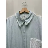 Camicie(D) Genere Camicia Camicia Casual Donna Primavera/Estate Made in Cina Tempo libero Colore Unico Standard Monocromo Jeans — foto 4