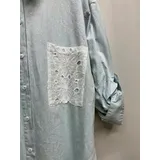Camicie(D) Genere Camicia Camicia Casual Donna Primavera/Estate Made in Cina Tempo libero Colore Unico Standard Monocromo Jeans — foto 5