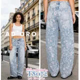 Jeans(D) Genere Jeans Larghi Donna Quattro stagioni Made in Cina Tempo libero Colore Unico Standard — foto 1