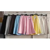 Pantaloni Shorts Donna Primavera/Estate Made in Italia Quotidiano Vari Colori Standard Monocromo Lacci — foto 3
