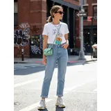 T-Shirt & Top(D) Genere T-Shirt Donna Primavera/Estate Made in Cina Quotidiano Vari Colori Standard Stampata — foto 1
