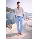 Pantaloni Uomo Primavera/Estate Made in Italia Quotidiano Vari Colori Standard — foto 7
