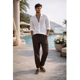 Pantaloni Uomo Primavera/Estate Made in Italia Quotidiano Vari Colori Standard — foto 2