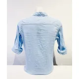 Camicia Uomo Primavera/Estate Made in Italia Quotidiano Vari Colori Standard Bottoni — foto 3