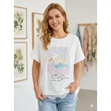 T-Shirt & Top(D) Genere T-Shirt Donna Estate Made in Italia Quotidiano Vari Colori Standard Stampata — foto 1