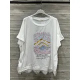 T-Shirt & Top(D) Genere T-Shirt Donna Estate Made in Italia Quotidiano Vari Colori Standard Stampata — foto 4
