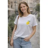 T-Shirt & Top(D) Genere T-Shirt Donna Primavera/Estate Made in Cina Quotidiano Colore Unico Standard — foto 1