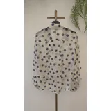 Camicie(D) Genere Camicia Camicia Casual Donna Primavera/Estate Made in Italia Tempo libero Colore Unico Standard Pois Cotone — foto 3