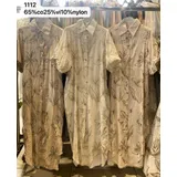 Vestito camicia in cotone con stampa floreale stilizzata — foto 4
