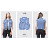 Giacca di Jeans Donna Quattro stagioni Made in Cina Quotidiano Colore Unico Standard — foto 1