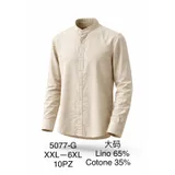 Camicia Uomo Primavera/Estate Made in Cina Quotidiano Vari Colori Curvy(taglie forti) Bottoni — foto 1