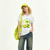 T-Shirt & Top(D) Genere T-Shirt Donna Estate Made in Italia Quotidiano Colore Unico Standard Stampata — foto 1